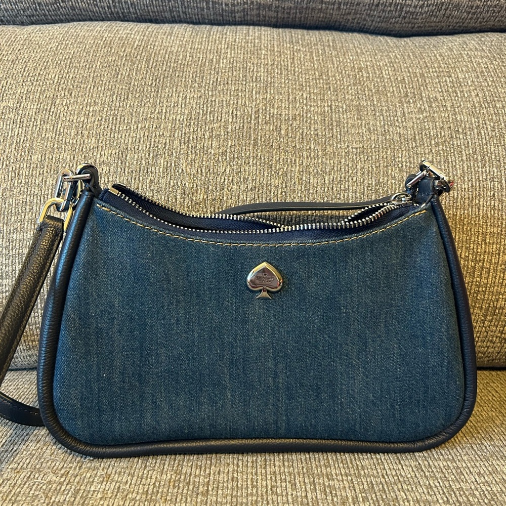 Kate Spade Blue Shoulder Bag Denim Style